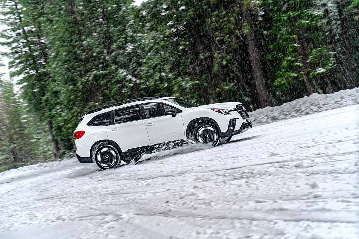 White Ascent climbing a snowy grade